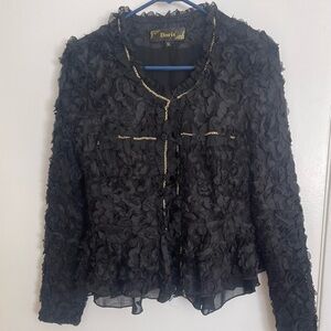 Doris Streich Black Textured Blazer